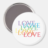 RAINBOUR LOVE Round Magnet (Recto/Verso)