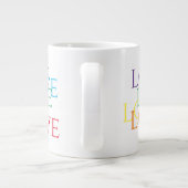 RAINBOVE LOVE Big White Mug (Dos)