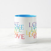 RAINBOVE LOVE Blue Combo Mug (Centre)