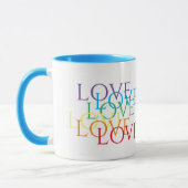 RAINBOVE LOVE Blue Combo Mug (Gauche)