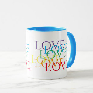 RAINBOVE LOVE Blue Combo Mug