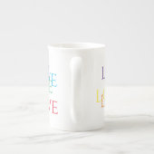 RAINBOVE LOVE Bone China Mug (Dos)