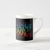 RAINBOVE LOVE II Bone China Mug (Droite)