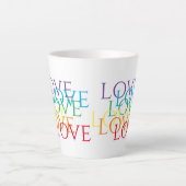 RAINBOVE LOVE Latte Mug (Devant)