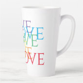 RAINBOVE LOVE Tall Latte Mug (Droite)