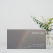 Rainbow 2 Sympathie Hartelijk dank voor uw fotokaa Bedankkaart (Staand voorkant)
