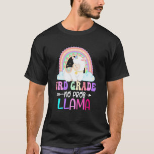 Rainbow 3e klas geen probleem lama 100ste dag van t-shirt