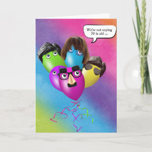 Rainbow 70th Birthday-ballonnen van groep Kaart