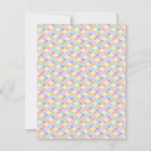 Rainbow 7th Birthday | “I Was 6, Now 7” Party Bedankkaart (Achterkant)