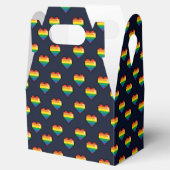 Rainbow 8 Bit Heart Pattern Bedankdoosjes (Geopend)