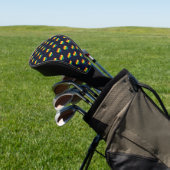 Rainbow 8 Bit Heart Pattern Golfheadcover (Insitu)