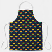 Rainbow 8 Bit Heart Pattern Schort (Voorkant)