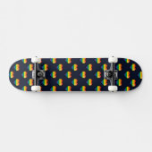 Rainbow 8 Bit Heart Pattern Skateboard (Horizontaal)