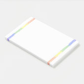 Rainbow aangepaste naam notitieblok post-it® notes (Schuin)