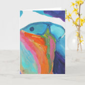 Rainbow Abs Greeting Card Kaart (Gele Bloem)