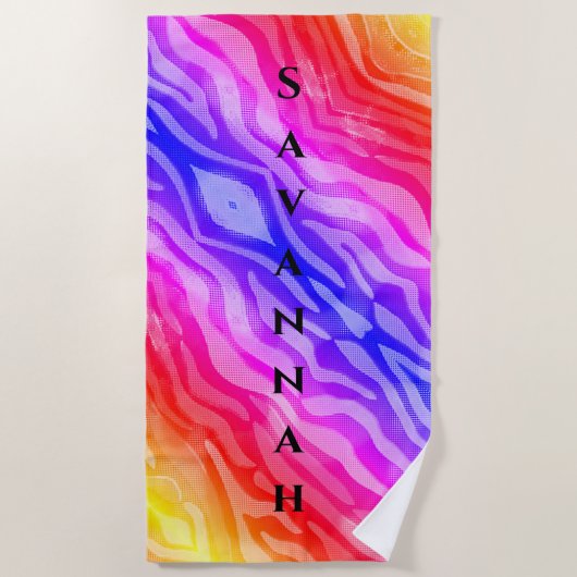 Rainbow Abstract Aangepaste handdoek (Voorkant)