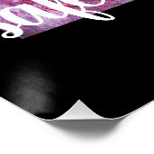 "Rainbow" Abstract Art Safe Space Black Poster Perfect Poster (Hoek)