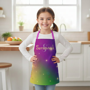 Rainbow Abstract Fairleight Butterflies Sparkles Schort