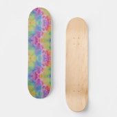 Rainbow Abstract Tie Dye Skateboard (Voorkant)