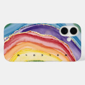 Rainbow Add Name Case-Mate iPhone Case (Achterkant (horizontaal))