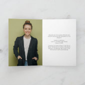 Rainbow Afstuderen Foto 2025 Gevouwen Afstuderen Aankondiging (Binnen)