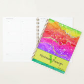 Rainbow Agate Glitter Marble Art Planner (Display)