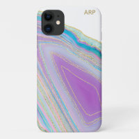 *~* Rainbow Agate Gold Glitter Veins Pastel