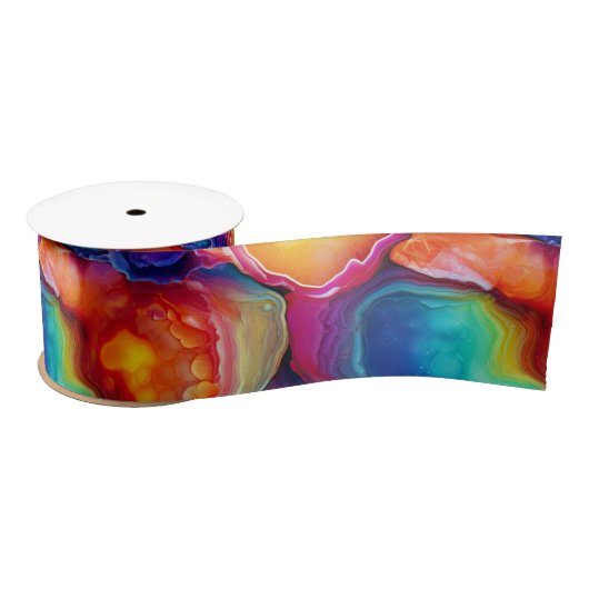 Rainbow Agate | Vibrant Abstract Stone Pattern Lint (Spoel)