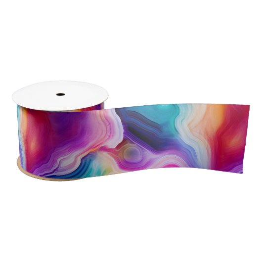 Rainbow Agate | Vibrant Abstract Stone Pattern Lint (Spoel)