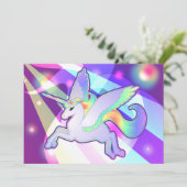 Rainbow Alicorn Kaart (Staand voorkant)