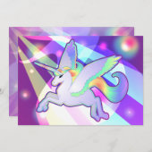 Rainbow Alicorn Kaart (Voorkant / Achterkant)