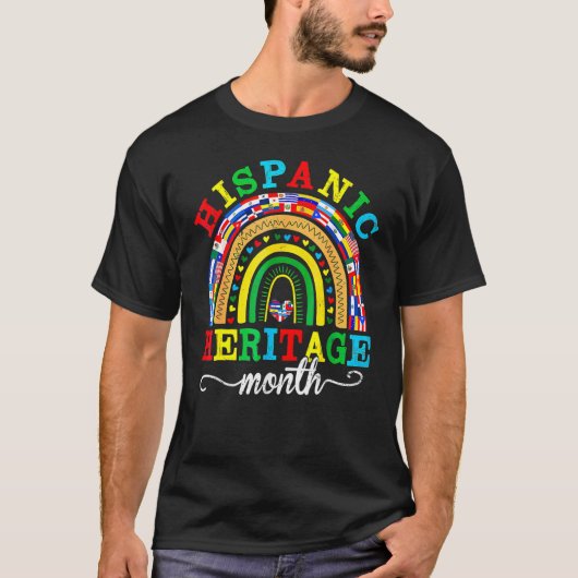 Rainbow Alle graaf T-shirt (Voorkant)