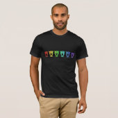 Rainbow Alliance Owls T-shirt (Voorkant volledig)