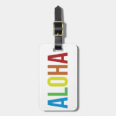 Rainbow Aloha Bagagelabel (Voorkant verticaal)
