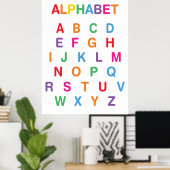 Rainbow Alphabet Classroom Poster (Thuiskantoor)