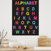 Rainbow Alphabet Classroom Poster (Keuken)