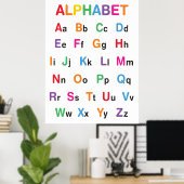 Rainbow Alphabet Classroom Poster (Thuiskantoor)