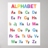Rainbow Alphabet Classroom Poster (Voorkant)