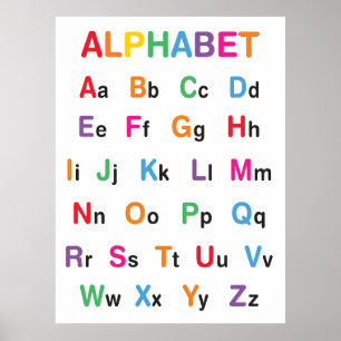 Rainbow Alphabet Classroom Poster