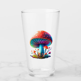 Rainbow Amanita Muscaria Glass Cup Glas