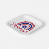 Rainbow America Papieren Bordje (Gebogen)