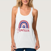 Rainbow America Tanktop (Voorkant)