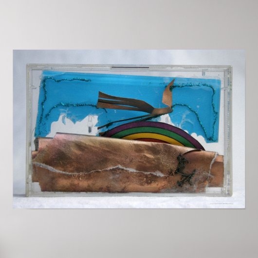 Rainbow and Abstract Bird K7 1986 Mixed-media P Poster (Voorkant)