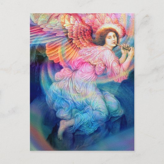 Rainbow Angel Briefkaart (Voorkant)
