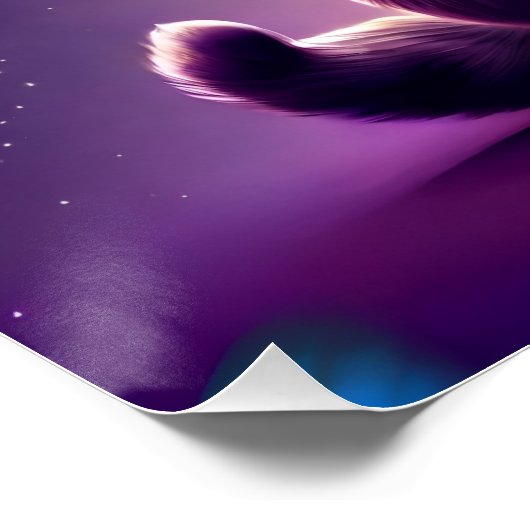 Rainbow Angel Cat Perfect Poster (Hoek)