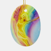 Rainbow Angel Ornament van Lisa Iris (Achterkant)