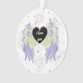 Rainbow angel wings ornament (voorkant)