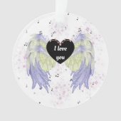 Rainbow angel wings ornament (voorkant)