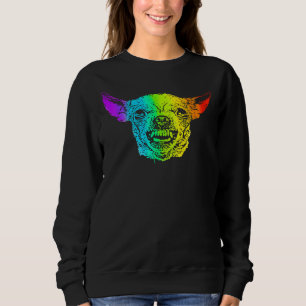 Rainbow Angry Chihuahua Trui