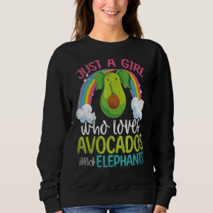 Rainbow Animal Just A Girl Who Loves Avocados And Trui